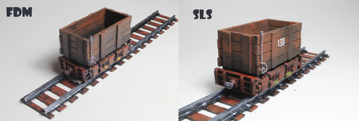 Comparison of mine trolley on FDM vs SLS