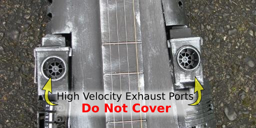 Exhaust Vents Warning