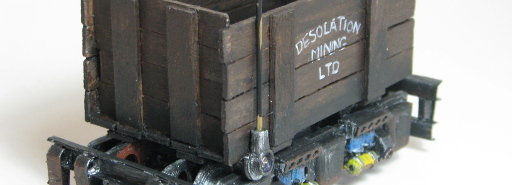 3D printed Mine Trolley banner
