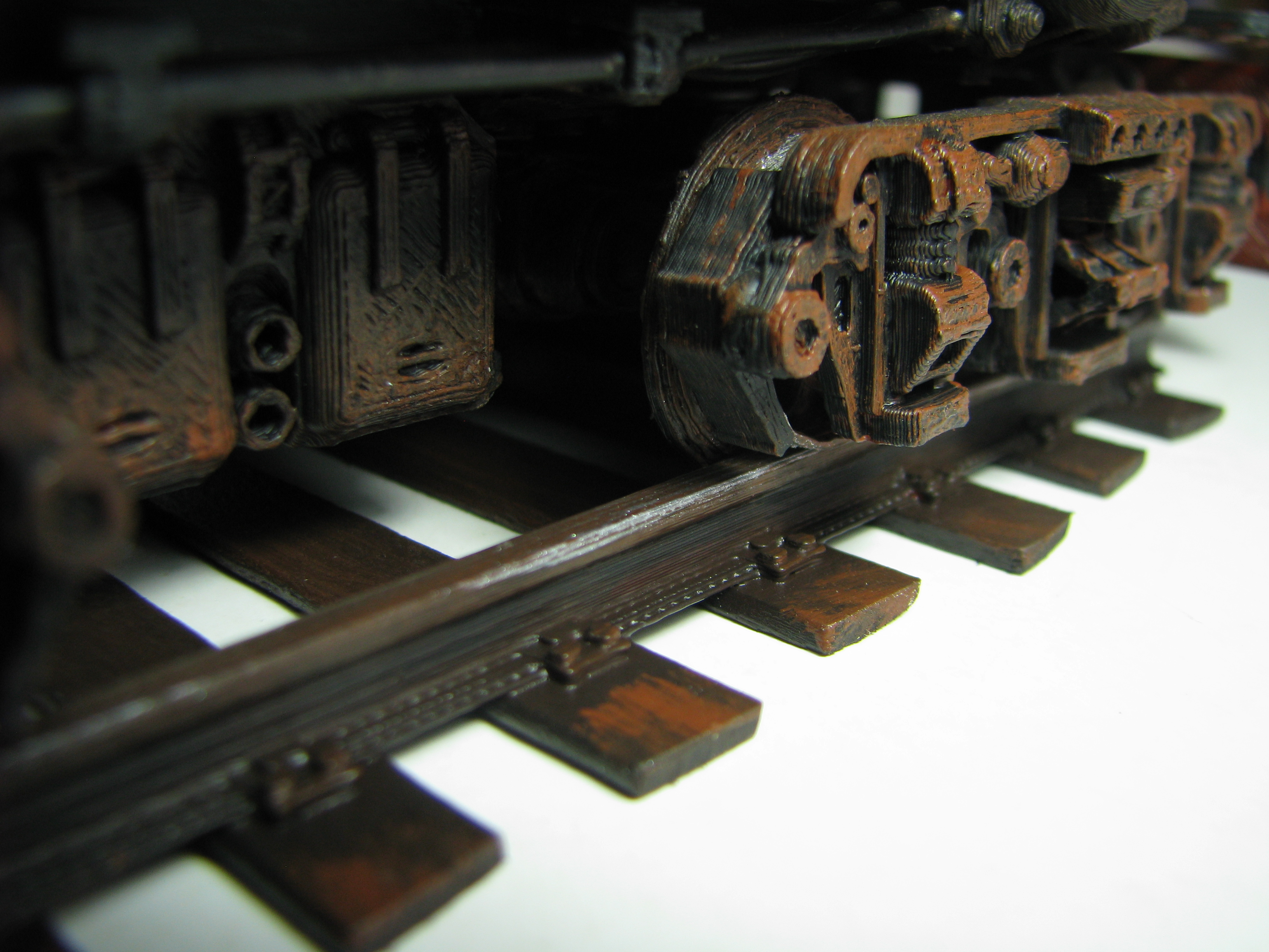 1 Track Light Railway Track Bent-finished Model