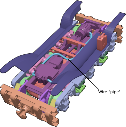 Vintage Railcar Assembly Diagram 4