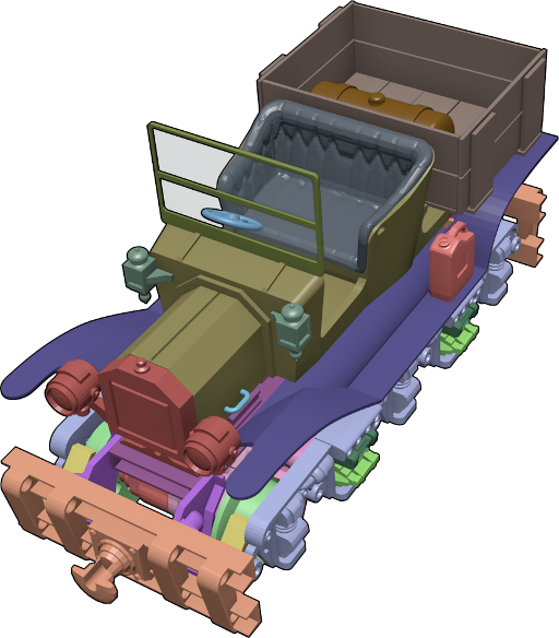 Vintage Railcar Assembly Diagram 6