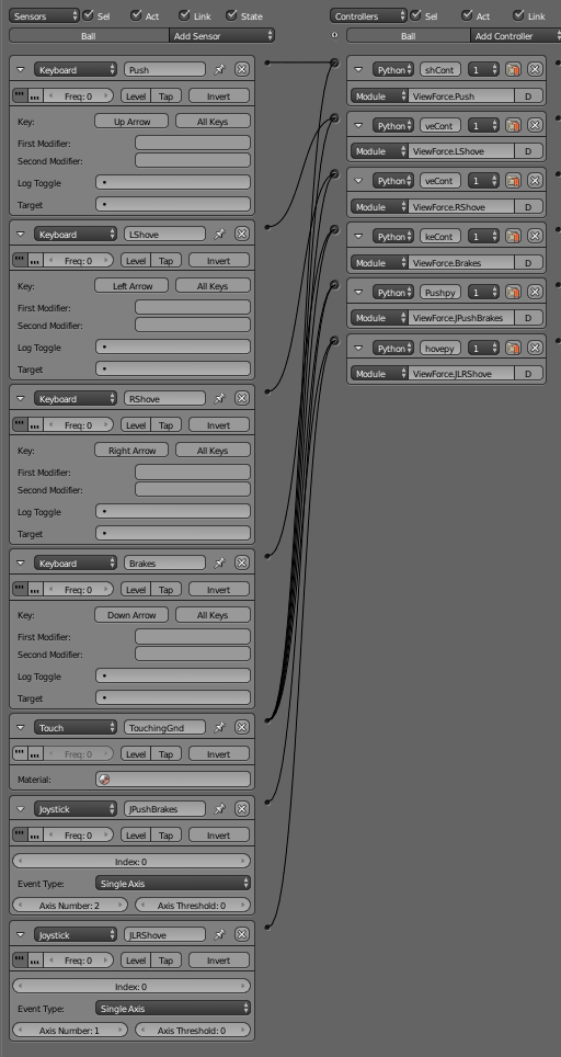 Ball Logic blocks expanded view