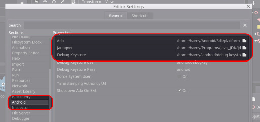 Accessing the Editor Settings Dialogue