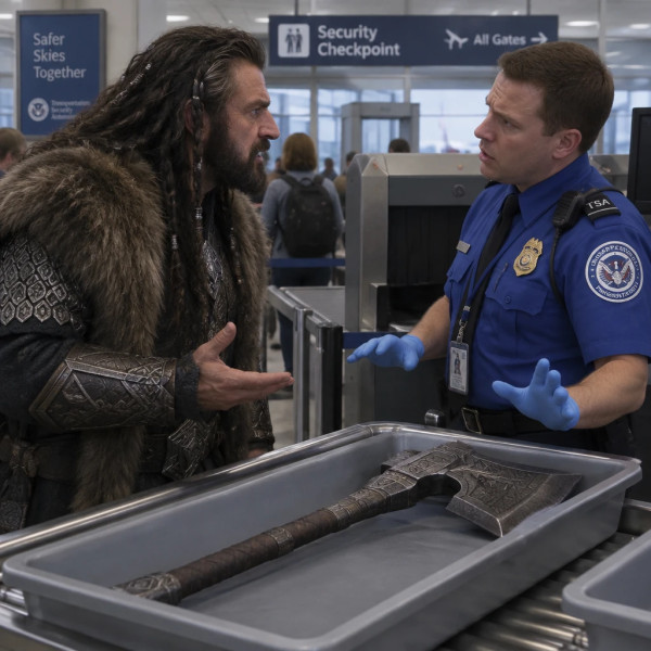 Thorin with Airport Security