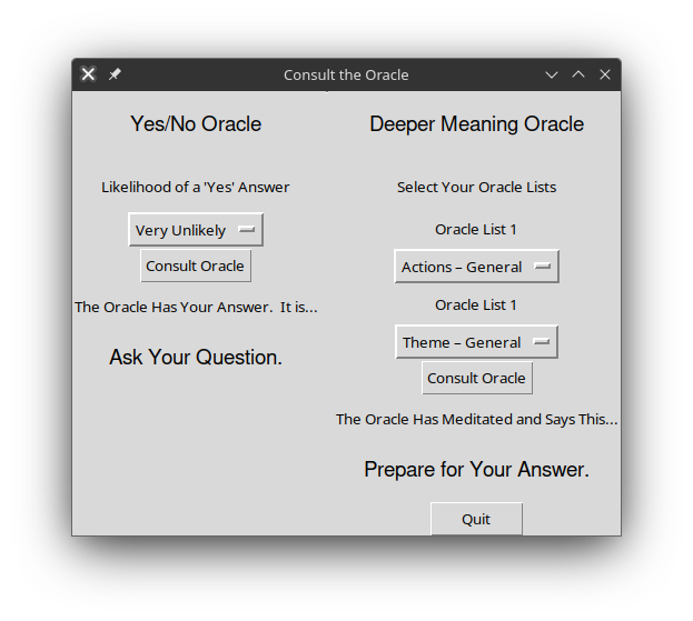 Oracle Interface