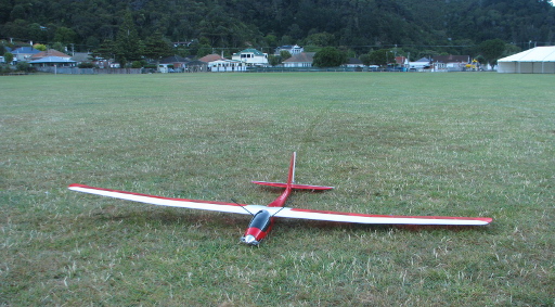 Dragonfly after the first flight in Te Whiti Park