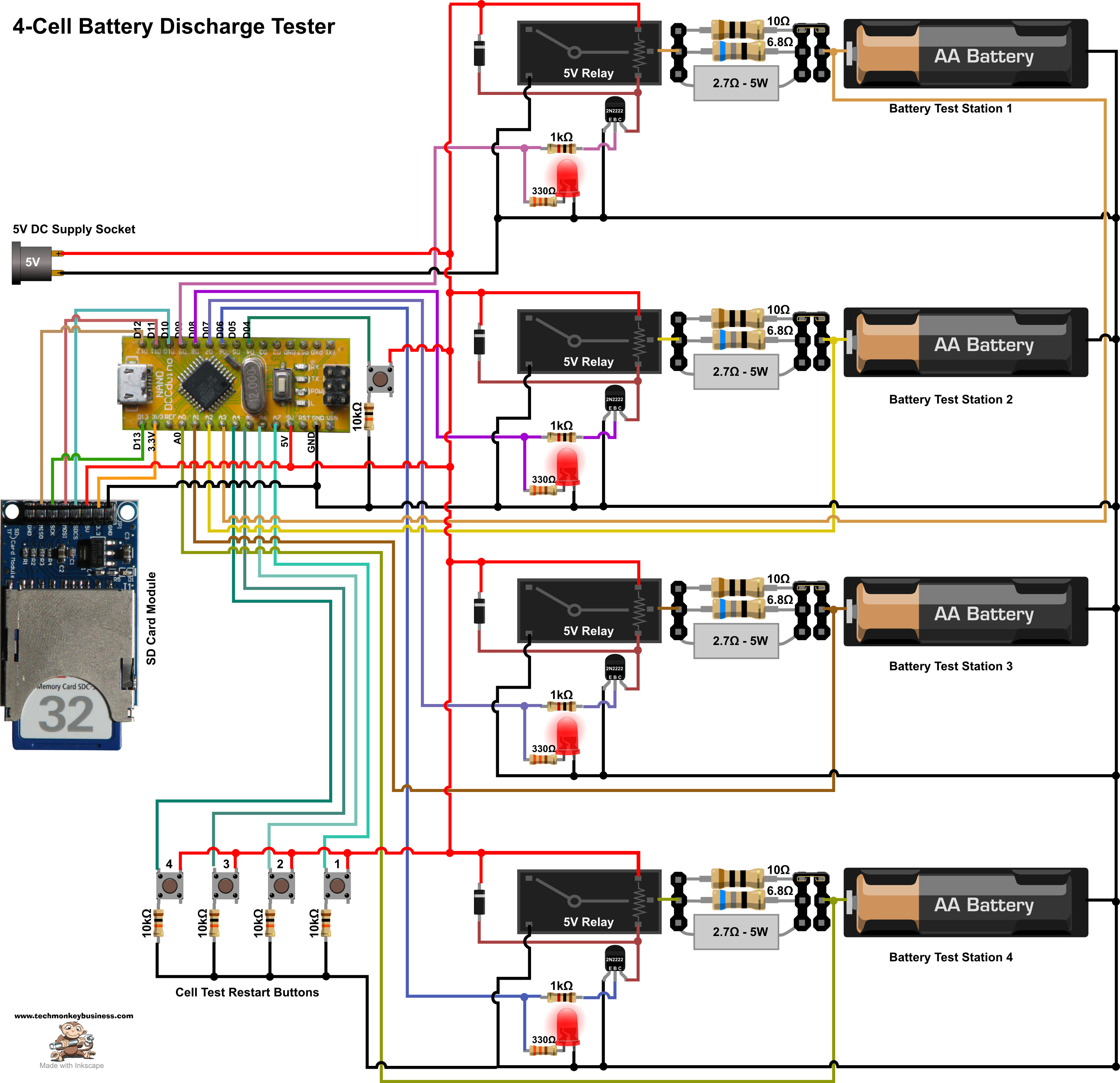 Battery Discharge Tester TechMonkeyBusiness