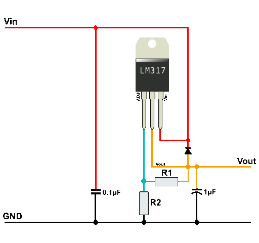 Регулятор напряжения lm317t